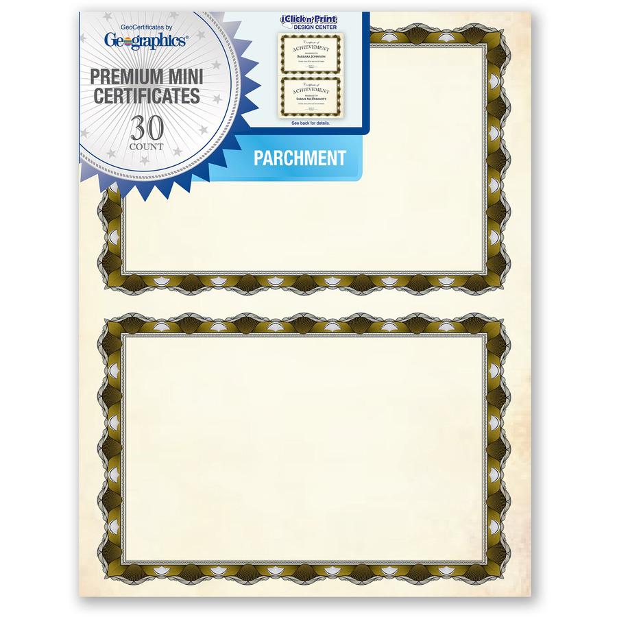 Geographics Certificate Holder - 15 Sheet Capacity - Assorted - 30 / Pack. Picture 2