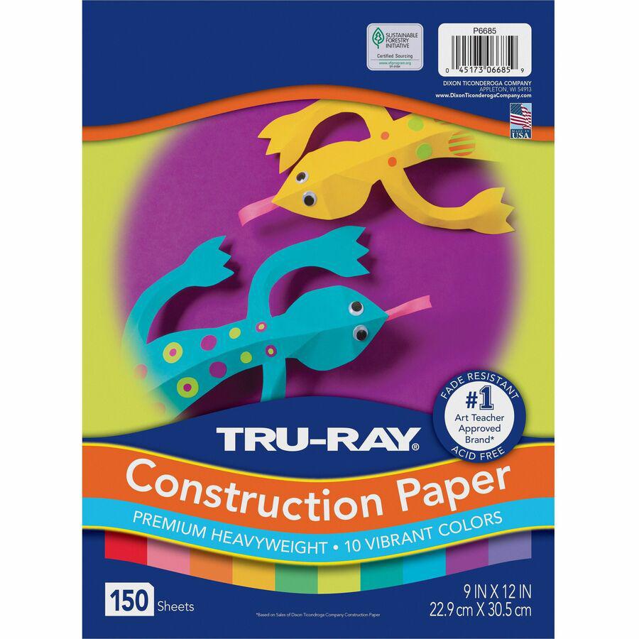 Tru-Ray Construction Paper - Art, Craft Project - 150 / Pack - Assorted - Paper, Sulphite, Fiber. Picture 4
