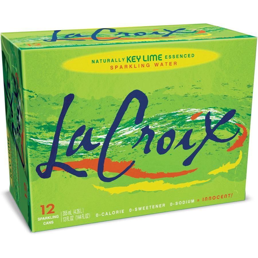 LaCroix Key Lime Flavored Sparkling Water - Ready-to-Drink - 12 fl oz (355 mL) - 2 / Carton / Can. Picture 2