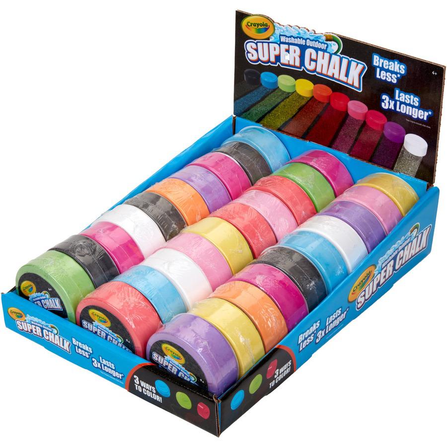 Crayola Outdoor Super Chalk - Assorted - 30 / Set. Picture 9
