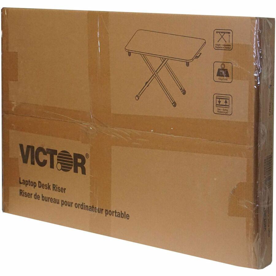 Victor Laptop Desk Riser - 28.7" Width x 18.5" Depth - Desk - Black. Picture 5