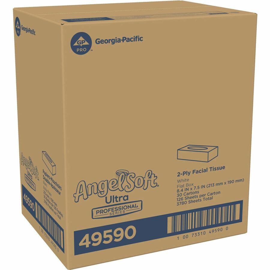 Angel Soft Professional Series Facial Tissue - 2 Ply - White - 30 / Carton. Picture 5