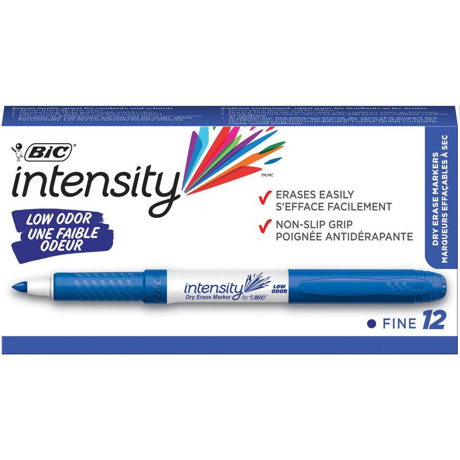 BIC Intensity Fine Point Whiteboard Marker - Fine Marker Point - Blue - 1 Dozen. Picture 5