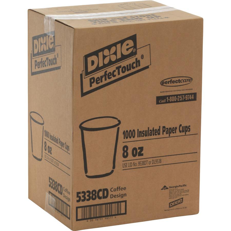 Dixie PerfecTouch Hot Cup - 8 fl oz - 50 / Pack - Hot Drink. Picture 3