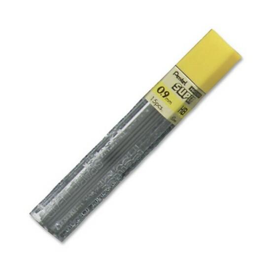 Pentel Super Hi-Polymer Leads - 0.9 mmBold Point - HB - Black - 15 / Tube. Picture 3