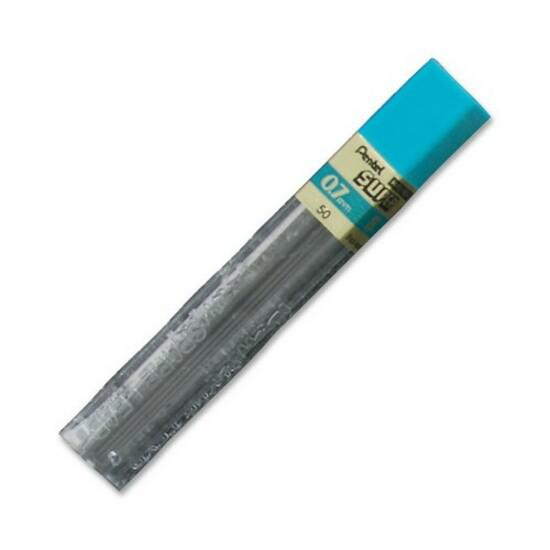 Pentel Super Hi-Polymer Leads - 0.7 mmMedium Point - B - Black - 12 / Tube. Picture 2