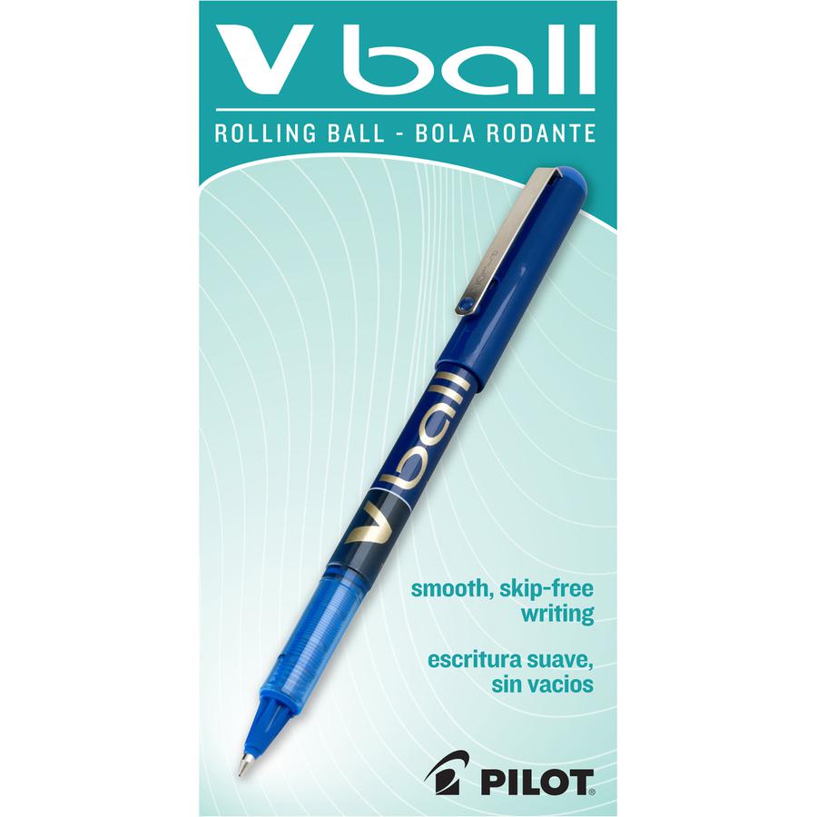 Pilot Vball Liquid Ink Pens - Fine Pen Point - 0.7 mm Pen Point Size - Blue - Blue Barrel - 1 Dozen. Picture 3