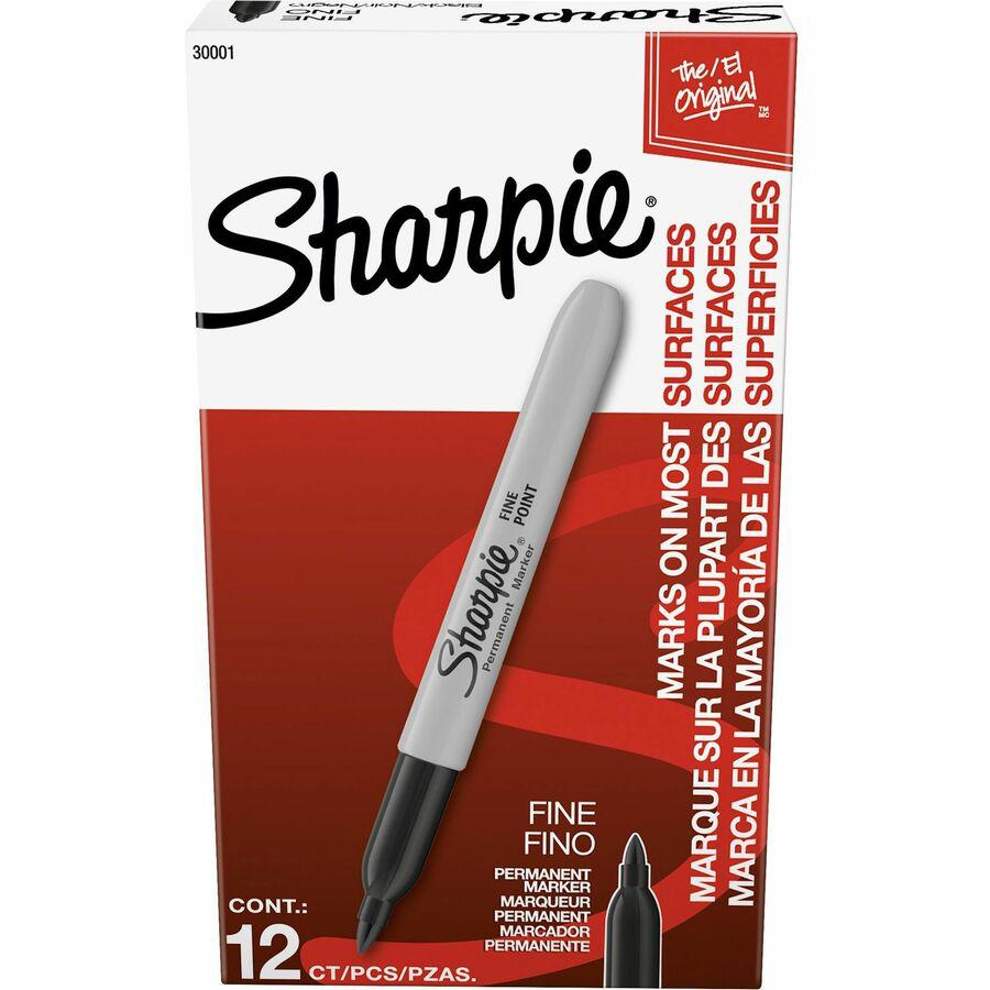 Sharpie Pen-style Permanent Marker - Fine Marker Point - Black Alcohol Based Ink - 1 / Box. Picture 5