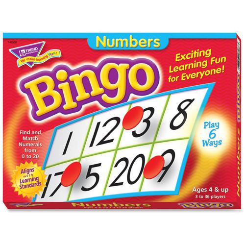 Trend Numbers Bingo Learning Game - Theme/Subject: Learning - Skill Learning: Number - 4-7 Year. Picture 2