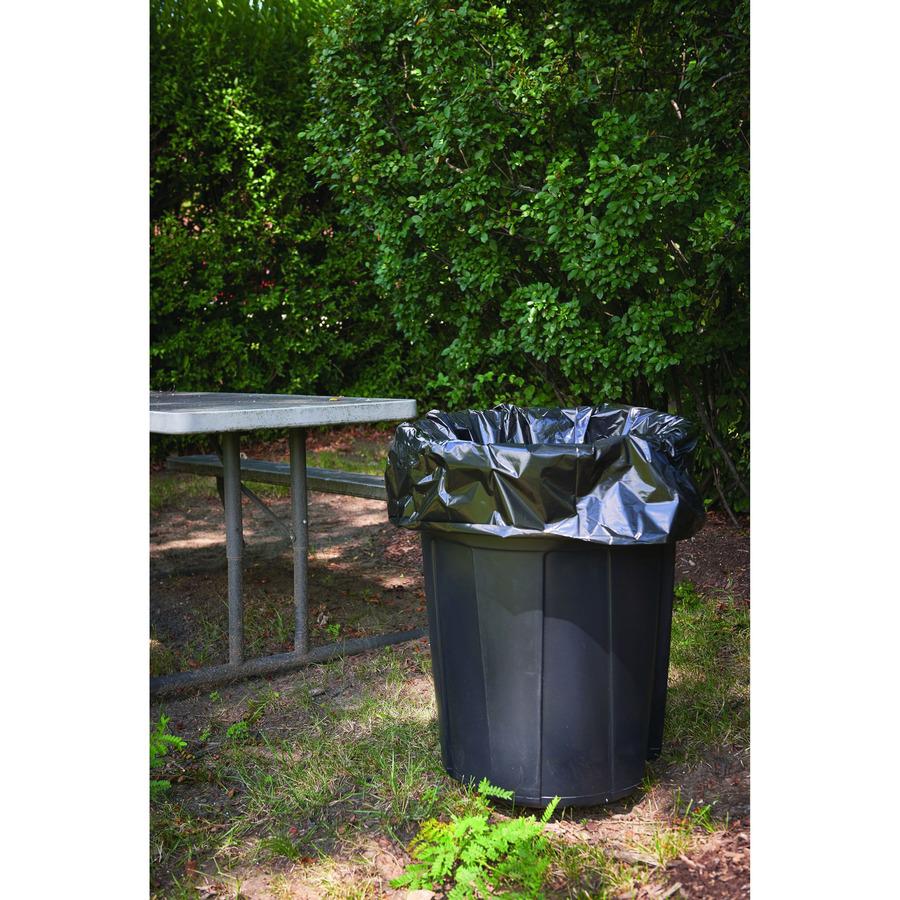 Stout Insect Repellent Trash Bags - 35 gal Capacity - 33" Width x 40" Length - 2 mil (51 Micron) Thickness - Black - Polyethylene - 80/Carton - Recycled. Picture 16