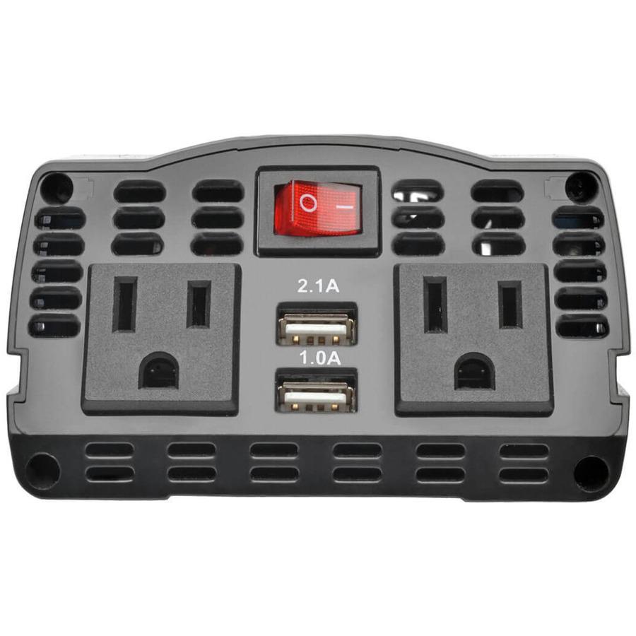 Tripp Lite 375W Car Power Inverter 2 Outlets 2-Port USB Charging AC to DC - Input Voltage: 12 V DC - Output Voltage: 120 V AC - Continuous Power: 375 W. Picture 5