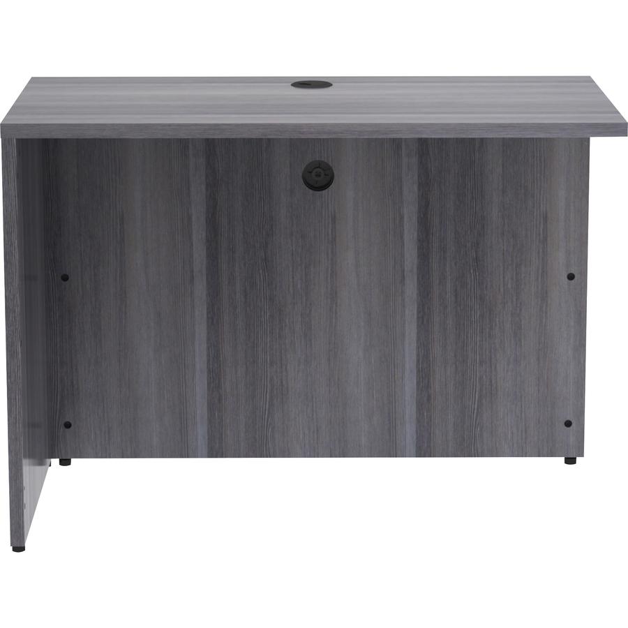 Lorell Essentials Series Return Shell - 42" x 24"29.5" , 1" Top - Laminate, Weathered Charcoal Table Top - Modesty Panel. Picture 13