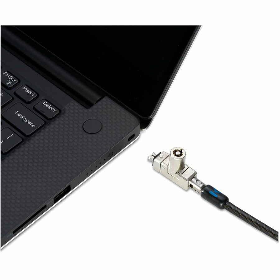 Kensington Slim N17 2.0 Keyed Laptop Lock - Keyed Lock - Black - Carbon Steel - 6 ft - For Notebook. Picture 10