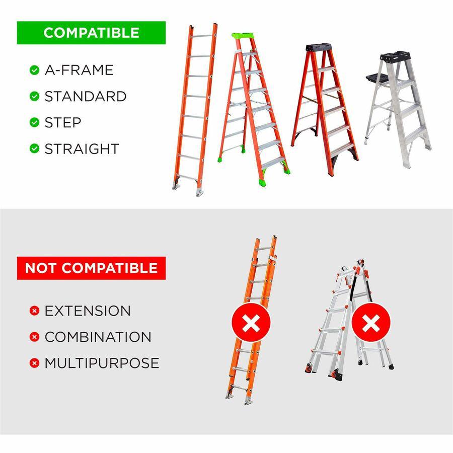 Ergodyne Arsenal Ladder Shoulder Lifting Strap - 1 Each - 100 lb Load Capacity - Hook & Loop Attachment - Black. Picture 11