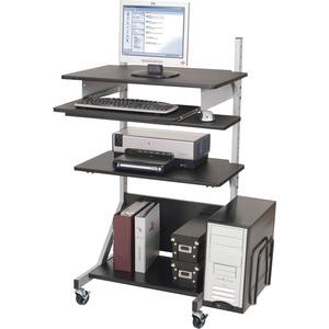 MooreCo Alekto-3 Totally Adjustable Workstation - Rectangle Top - 52" Height x 30" Width x 24" Depth - Assembly Required - Laminated. Picture 5