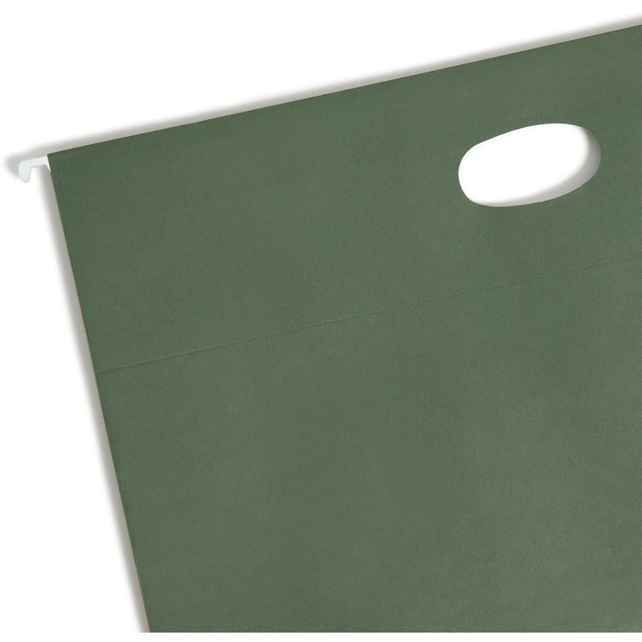 Smead Hanging File Pockets, 3-1/2 Inch Expansion, Legal Size, Standard Green, 10 Per Box (64320) - 8 1/2" x 14" - 3 1/2" Expansion - Standard Green - 30% Recycled. Picture 6