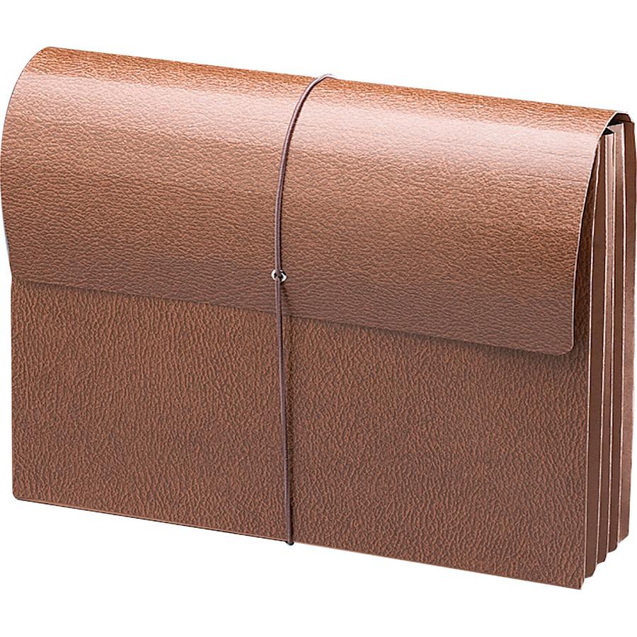 Smead Legal Recycled File Wallet - 8 1/2" x 14" - 3 1/2" Expansion - Redrope - Redrope - 30% Recycled - 1 Each. Picture 5