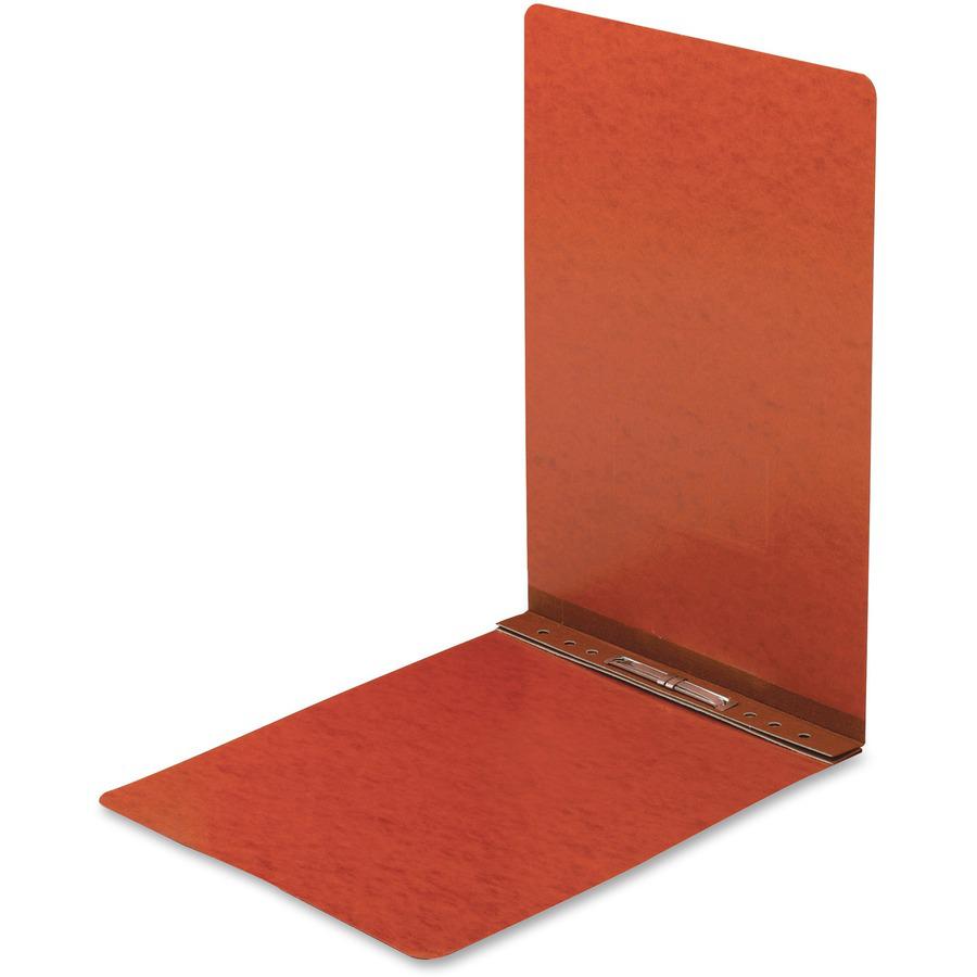 Smead Premium Pressboard Legal Recycled Fastener Folder - 2" Folder Capacity - 8 1/2" x 14" - 2" Expansion - 1 Fastener(s) - Pressboard - Red - 60% Recycled - 1 Each. Picture 5
