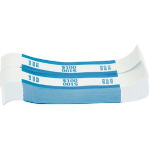 Sparco White Kraft ABA Bill Straps - 1000 Wrap(s)Total $100 in $1 Denomination - Kraft - Blue - 1000 / Pack. Picture 3