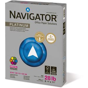 Navigator Platinum Office Multipurpose Paper - 99 Brightness - Letter - 8 1/2" x 11" - 28 lb Basis Weight - Smooth - 2500 / Carton - Jam-free. Picture 4