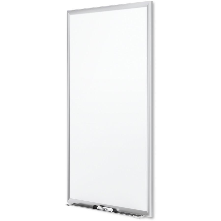 Quartet Classic Porcelain Whiteboard - 60" (5 ft) Width x 36" (3 ft) Height - White Porcelain Surface - Silver Aluminum Frame - Rectangle - Horizontal/Vertical - Magnetic - 1 Each - TAA Compliant. Picture 7