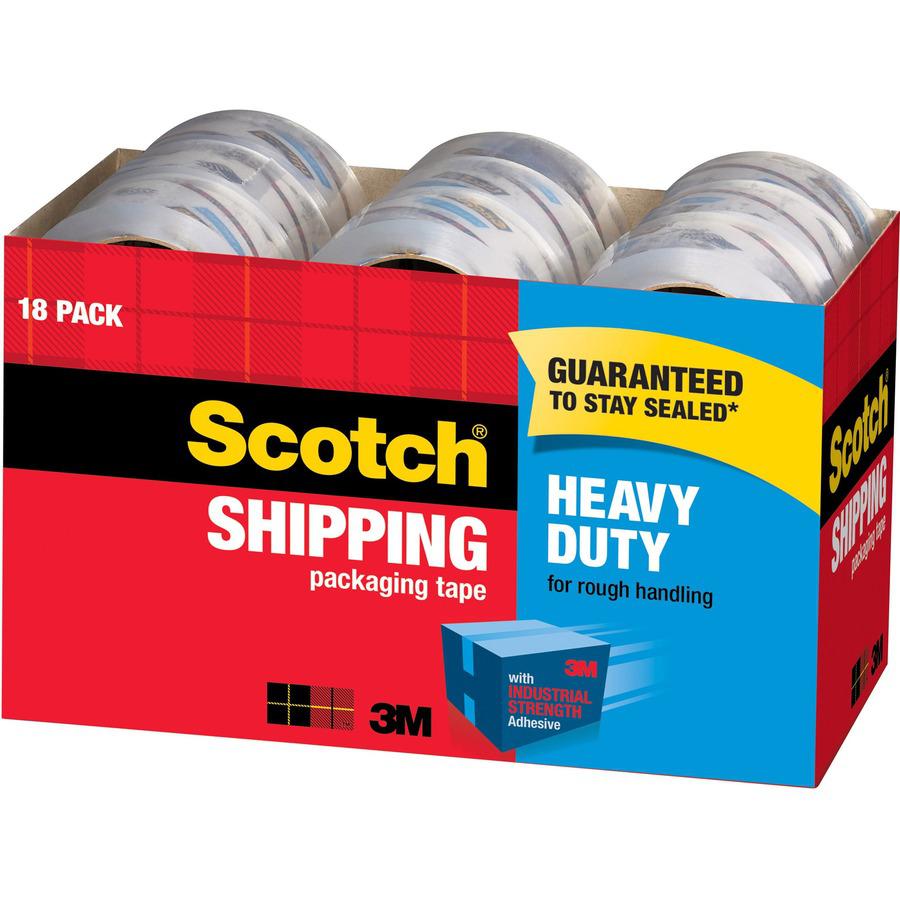 Scotch Heavy-Duty Shipping/Packaging Tape - 54.60 yd Length x 1.88" Width - 3.1 mil Thickness - 3" Core - Tear Resistant, Split Resistant, Breakage Resistance - For Mailing, Moving, Packing, Protectin. Picture 3