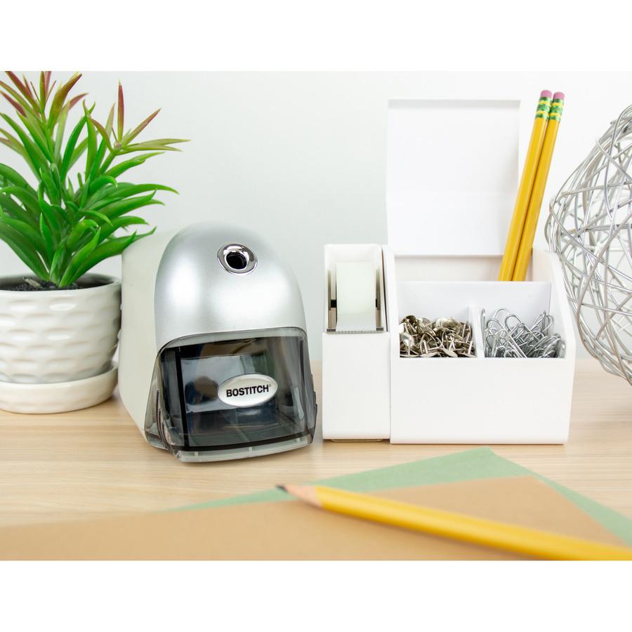 Bostitch Electric Pencil Sharpener - Desktop - 1 Hole(s) - 3.5" Height x 7.5" Width x 4.3" Depth - Gray, Silver - 1 Each. Picture 8