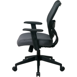 Office Star Space VeraFlex Series Task Chair - Fabric Charcoal Seat - Fabric Charcoal Back - Plastic Black, Metal Frame - 5-star Base - Charcoal Gray - 19.50" Seat Width x 20" Seat Depth - 27" Width x. Picture 3