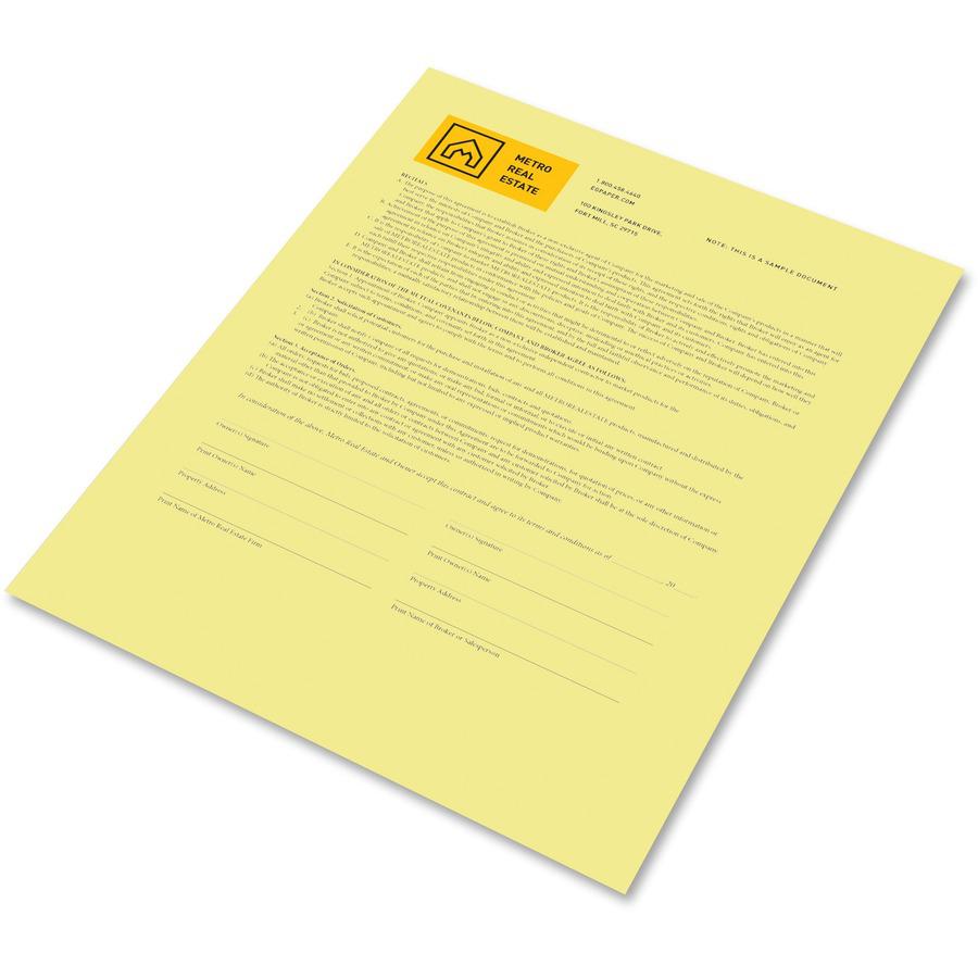 Xerox Bold Digital Carbonless Paper - Letter - 8 1/2" x 11" - 500 / Ream - Sustainable Forestry Initiative (SFI) - Capsule Control Coating - Canary. Picture 3