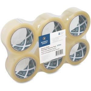 Business Source Heavy-duty Packaging/Sealing Tape - 110 yd Length x 1.88" Width - 3" Core - 1.60 mil - Breakage Resistance - For Bonding, Packing - 6 / Pack - Clear. Picture 10