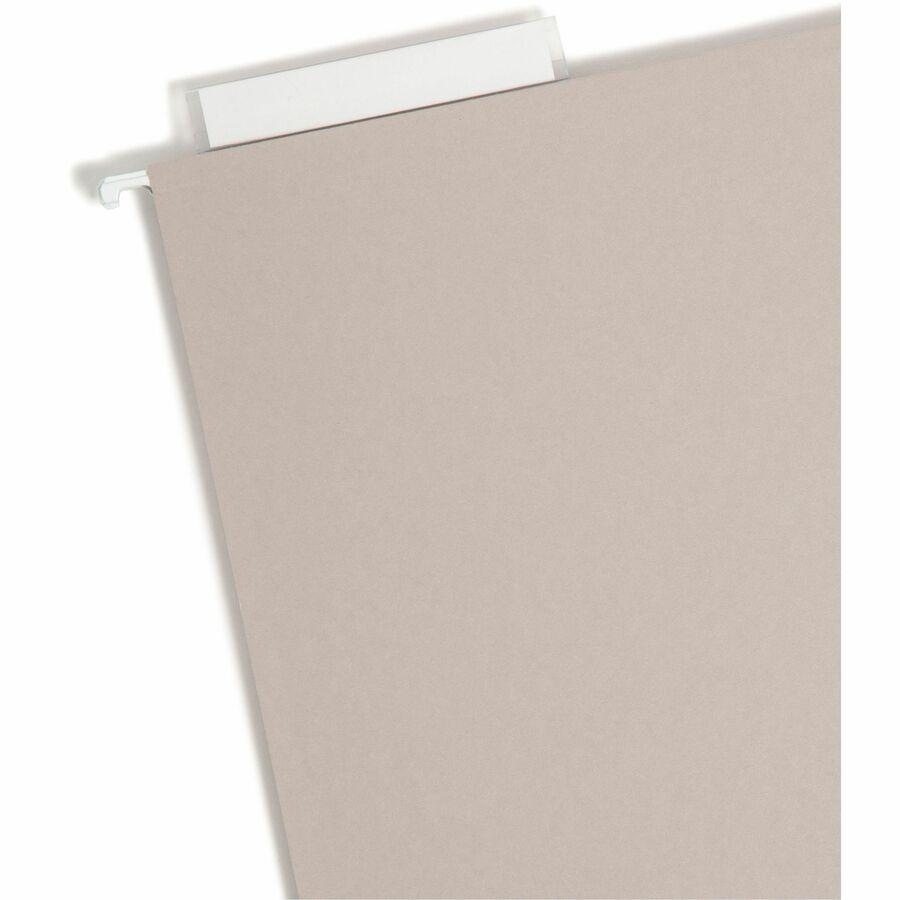 Smead TUFF Legal Recycled Hanging Folder - 8 1/2" x 14" - 2" Expansion - Top Tab Location - Steel Gray - 10% Recycled - 18 / Box. Picture 6