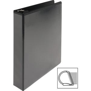 Business Source Basic D-Ring View Binders - 1 1/2" Binder Capacity - Letter - 8 1/2" x 11" Sheet Size - D-Ring Fastener(s) - Polypropylene - Black - Clear Overlay - 1 Each. Picture 10