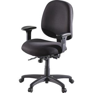 Lorell High Performance Task Chair - Black Seat - Black Back - Metal Frame - 5-star Base - 1 Each. Picture 11