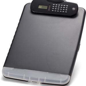 Officemate Slim Clipboard Storage Box with Calculator - 10" x 14 1/2" - 1 Each. Picture 8