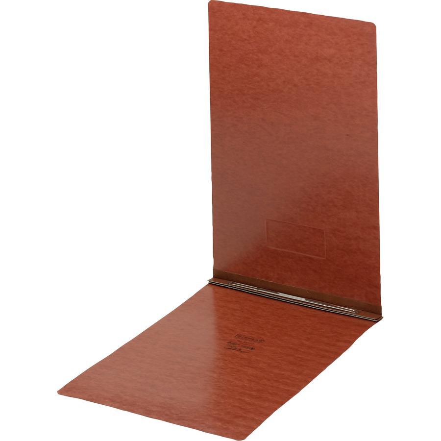 Smead Ledger Recycled Report Cover - 3" Folder Capacity - 11" x 17" - 350 Sheet Capacity - 3" Expansion - 1 Fastener(s) - Pressboard - Red - 100% Paper Recycled - 1 Each. Picture 5