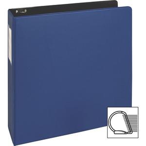 Business Source Slanted D-ring Binders - 2" Binder Capacity - 3 x D-Ring Fastener(s) - 2 Internal Pocket(s) - Chipboard, Polypropylene - Blue - PVC-free, Non-stick, Spine Label, Gap-free Ring, Non-gla. Picture 6