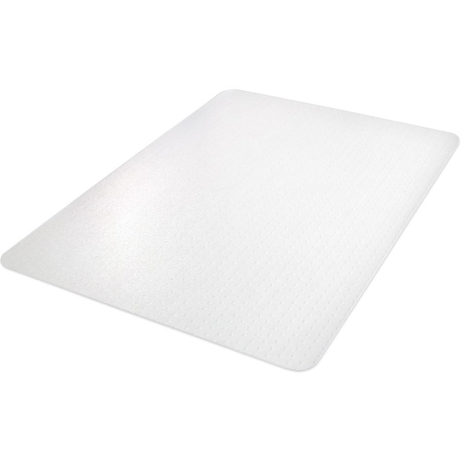 Deflecto EconoMat Chair Mat - Carpeted Floor - 48" Length x 36" Width x 62.5 mil Thickness - Rectangle - Polycarbonate - Clear. Picture 5