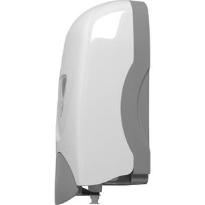Genuine Joe Foam-Eeze Foam Soap Dispenser - Manual - 1.06 quart Capacity - Refillable, Site Window, Durable - Gray, White - 1Each. Picture 3
