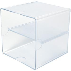 Deflecto Stackable Cube Organizer - 6" Height x 6" Width x 6" Depth - Desktop - Stackable - Plastic - 1 Each. Picture 6