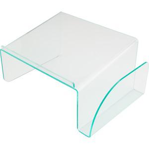 Lorell Acrylic Phone Stand - 5.5" Height x 11" Width x 10" Depth - Acrylic - Clear, Green. Picture 8