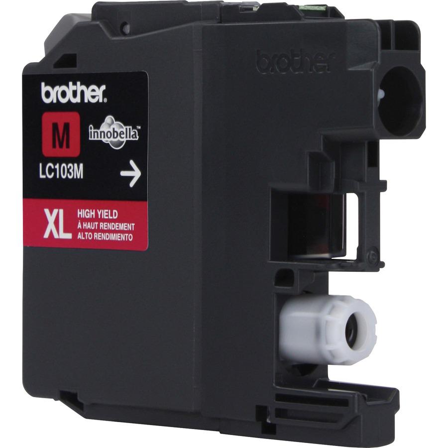 Brother Genuine Innobella LC103M High Yield Magenta Ink Cartridge - Inkjet - High Yield - 600 Pages - Magenta - 1 Each. Picture 8