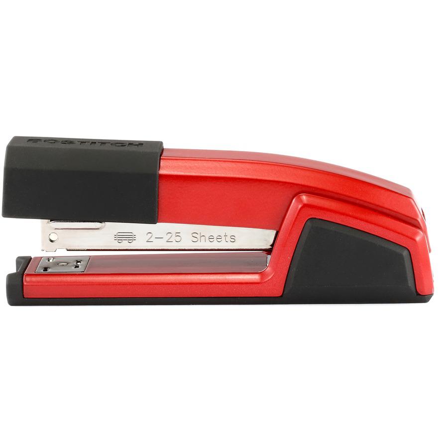 Bostitch Epic Stapler - 25 Sheets Capacity - 210 Staple Capacity - Full Strip - Red. Picture 10