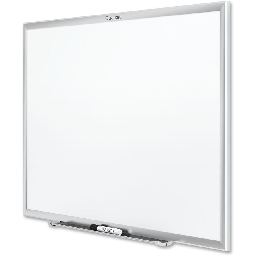 Quartet Classic Magnetic Whiteboard - 24" (2 ft) Width x 18" (1.5 ft) Height - White Painted Steel Surface - Silver Aluminum Frame - Horizontal/Vertical - Magnetic - 1 Each. Picture 5