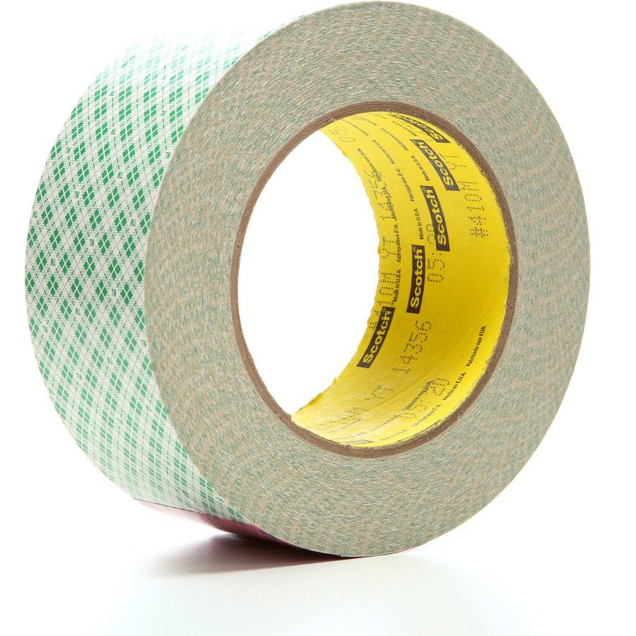 Scotch Double-Coated Paper Tape - 36 yd Length x 2" Width - 6 mil Thickness - 3" Core - Kraft - Rubber Backing - Chemical Resistant, Temperature Resistant, Moisture Resistant, UV Resistant - For Gener. Picture 5