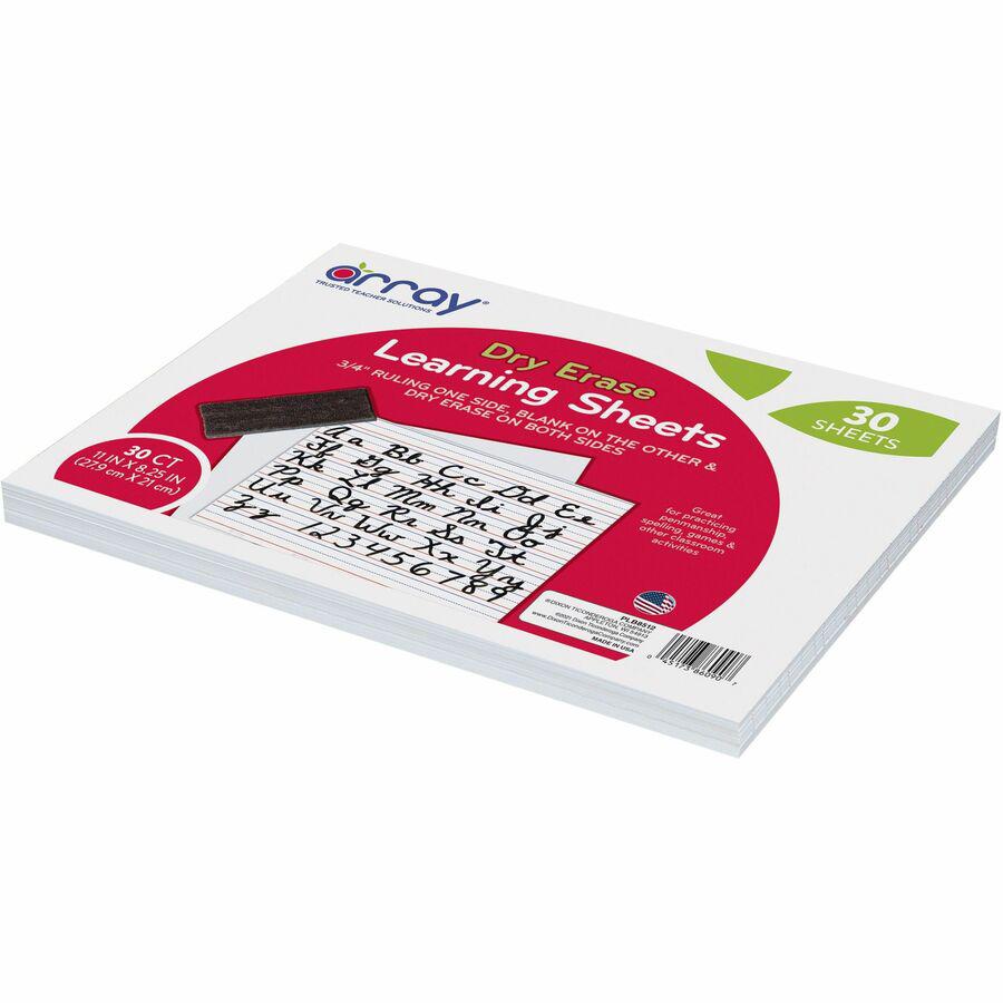 GoWrite! Dry Erase Learning Board - Dry-erase, Two-Sided, 3/4" Rule/Plain - 11" Width x 8.25" Height - White Surface - Rectangle - No - 30 / Pack. Picture 5