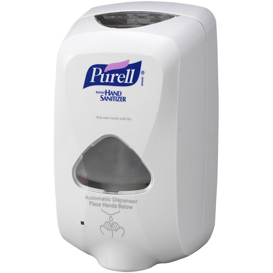 PURELL&reg; TFX Touch-free Sanitizer Dispenser - Automatic - 1.27 quart Capacity - Support 3 x C Battery - White - 12 / Carton. Picture 4