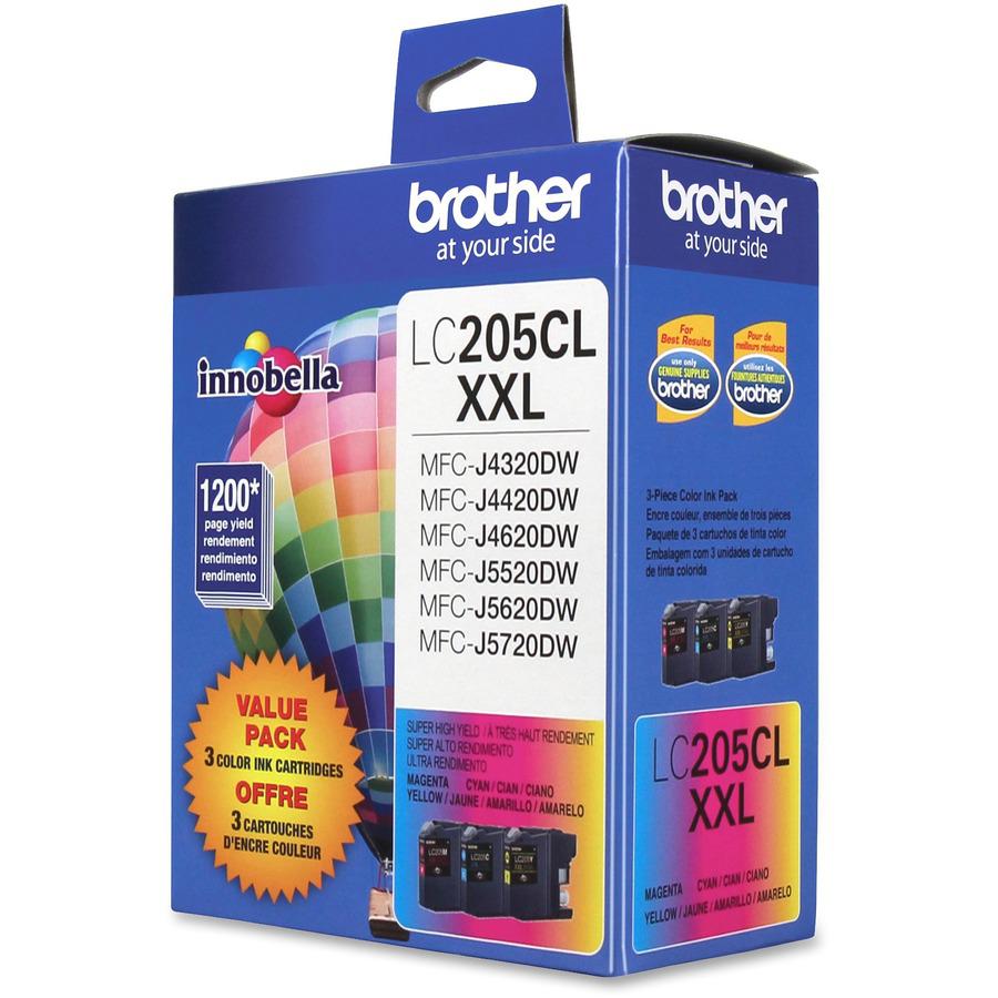 Brother Genuine Innobella LC2053PKS Super High Yield Ink Cartridges - Inkjet - Super High Yield - 1200 Pages Cyan, 1200 Pages Magenta, 1200 Pages Yellow - Cyan, Magenta, Yellow - 3 / Pack. Picture 2