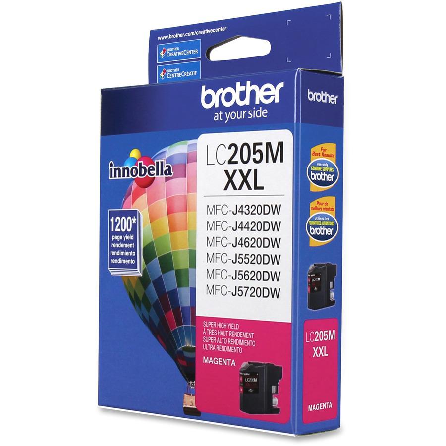 Brother Genuine Innobella LC205M Super High Yield Magenta Ink Cartridge - Inkjet - Super High Yield - 1200 Pages - Magenta - 1 Each. Picture 7