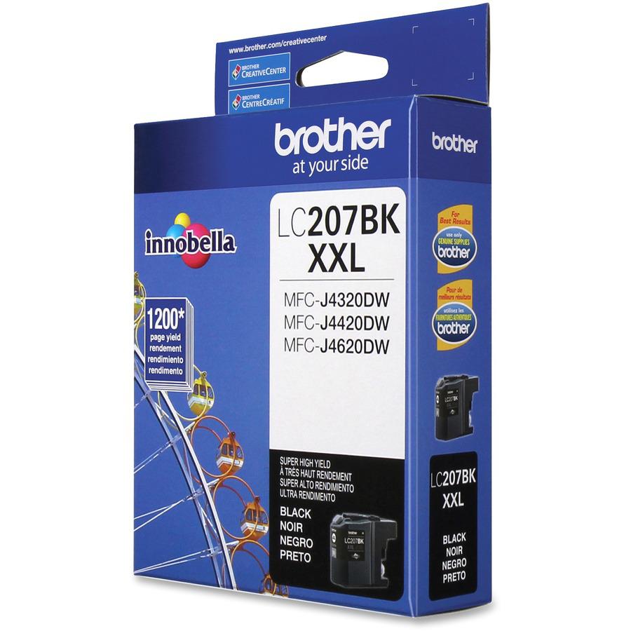 Brother Genuine LC207BK Super High Yield Black Ink Cartridge - Inkjet - Super High Yield - 1200 Pages - Black - 1 Each. Picture 11