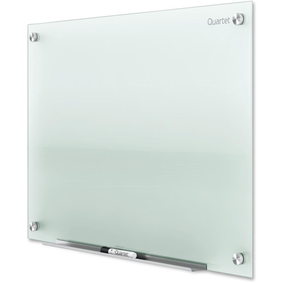 Quartet Infinity Glass Dry-Erase Whiteboard - 36" (3 ft) Width x 24" (2 ft) Height - Frost Tempered Glass Surface - Horizontal/Vertical - 1 Each. Picture 5